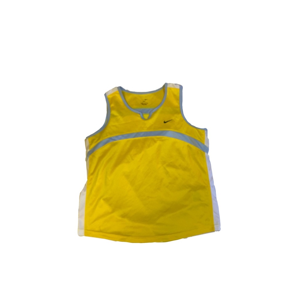 Nike yellow athletic tank top